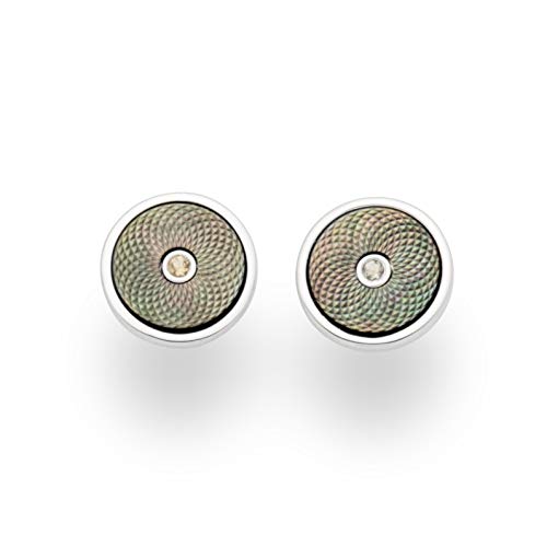 Dur Schmuck Damen Ohrstecker REGENBOGEN Perlmutt, Silber 925/- rhodiniert O4983 von DUR