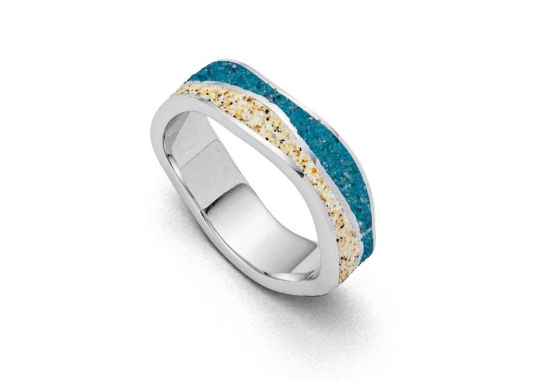 DUR Silberring DUR Schmuck: Ring „Steinsand“ mit Strandsand und Steinsand R5105 von DUR
