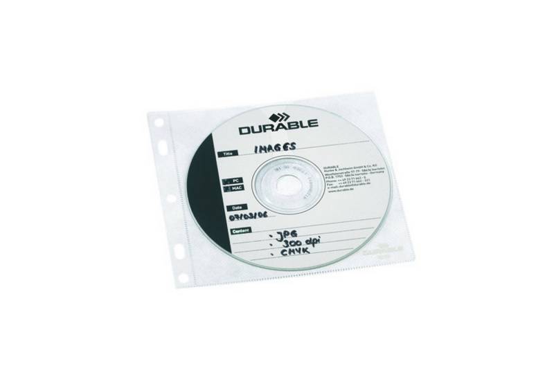 DURABLE Dokumententasche Durable CD Hülle CD/DVD Cover FILE tr f 1 CD/DVD m Booklet m Abheftg von DURABLE
