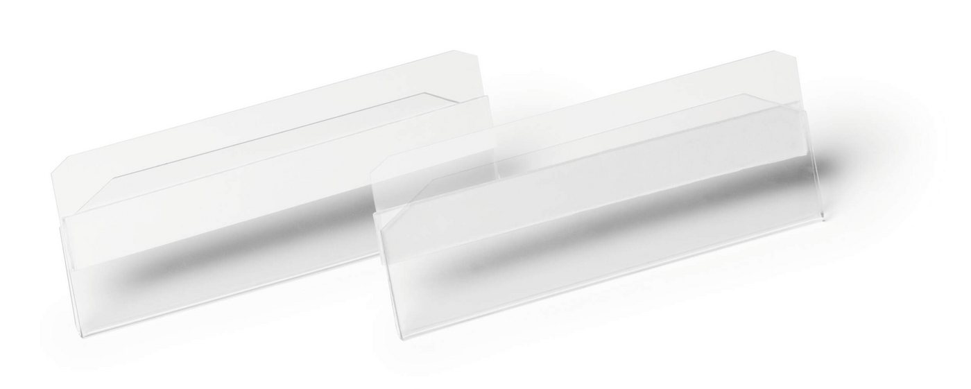 DURABLE Dokumententasche Durable Etikettentasche 100x38mm tr 10St selbstklebend Hard Cover von DURABLE