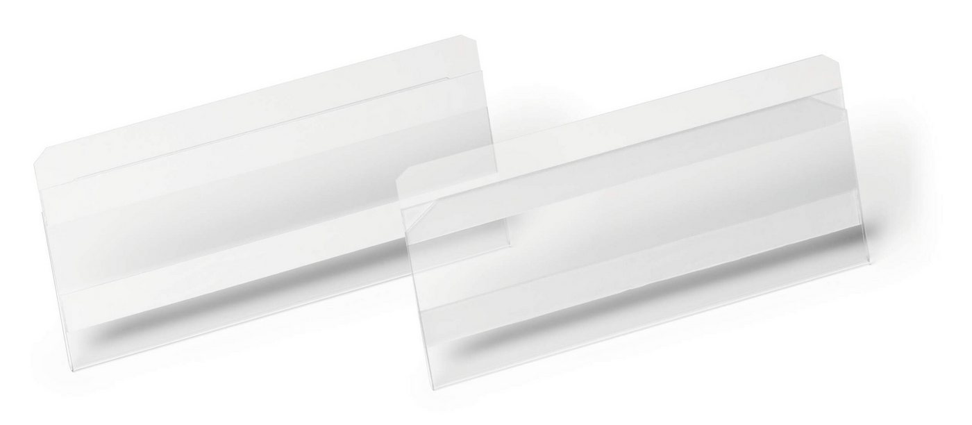 DURABLE Dokumententasche Durable Etikettentasche 150x67mm tr 10St selbstklebend Hard Cover von DURABLE