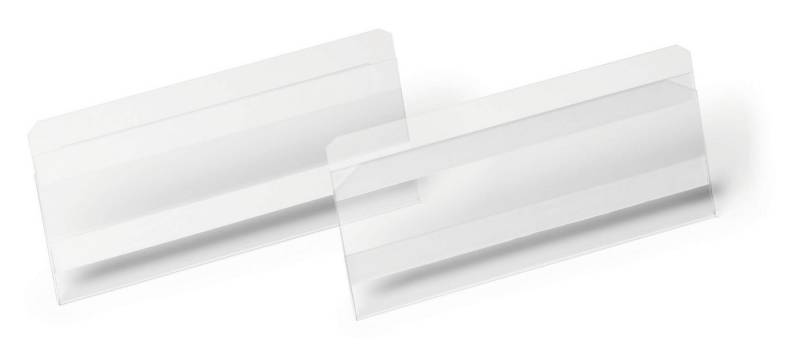 DURABLE Dokumententasche Durable Etikettentasche 150x67mm tr 10St selbstklebend Hard Cover von DURABLE