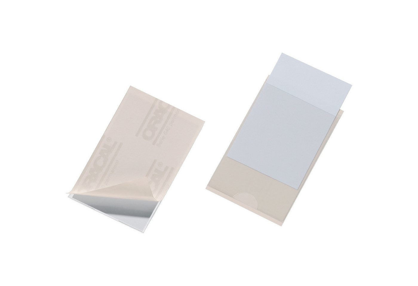DURABLE Dokumententasche Durable Selbstklebetasche tr 100St Pocketfix93x62mm von DURABLE