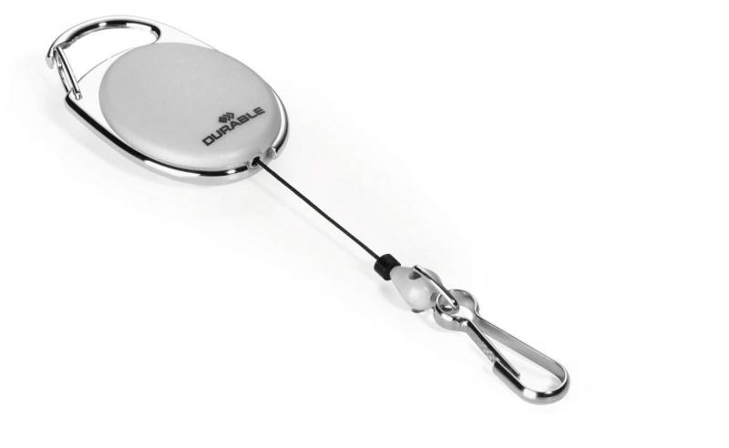 DURABLE Etui Durable Aufrollmechanismus gr 80cm STYLE m Federhaken von DURABLE