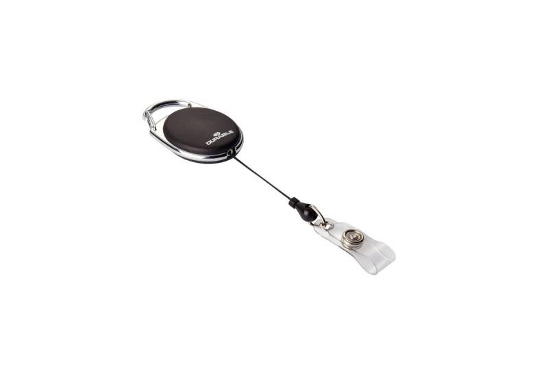 DURABLE Etui Durable Aufrollmechanismus sw 10St 80cm STYLE Druckknopfschlaufe von DURABLE