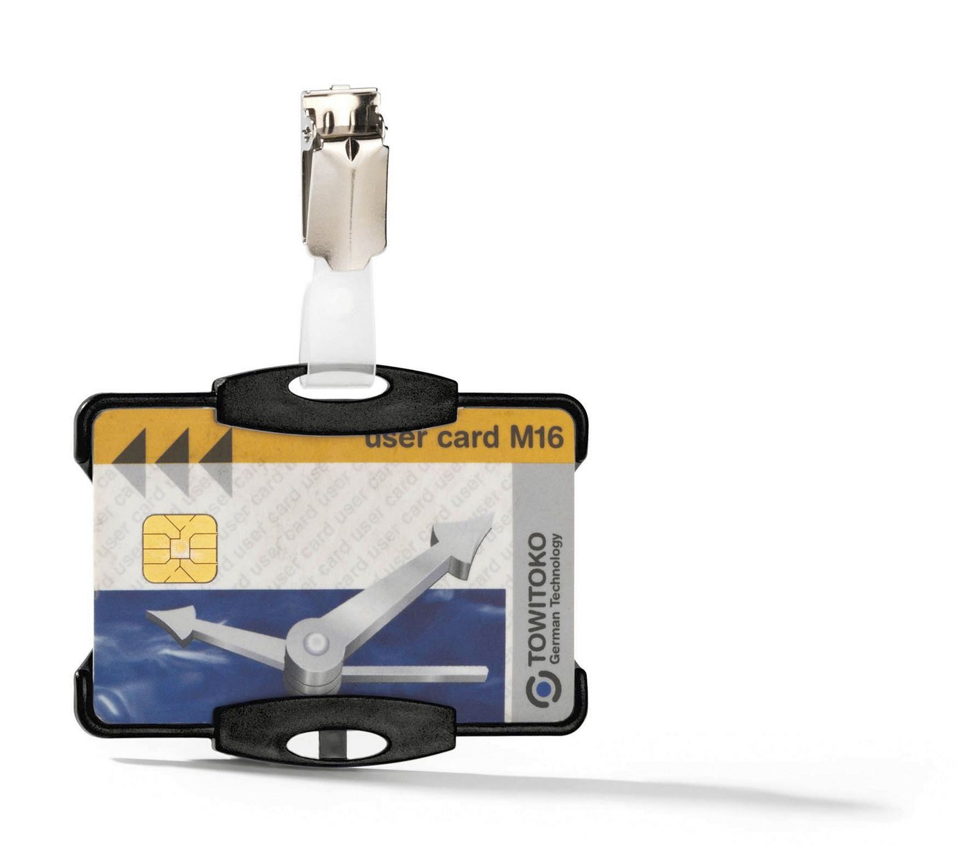 DURABLE Etui Durable Ausweiskartenhalter 54x87 sw mit Clip Einzelverpackung von DURABLE