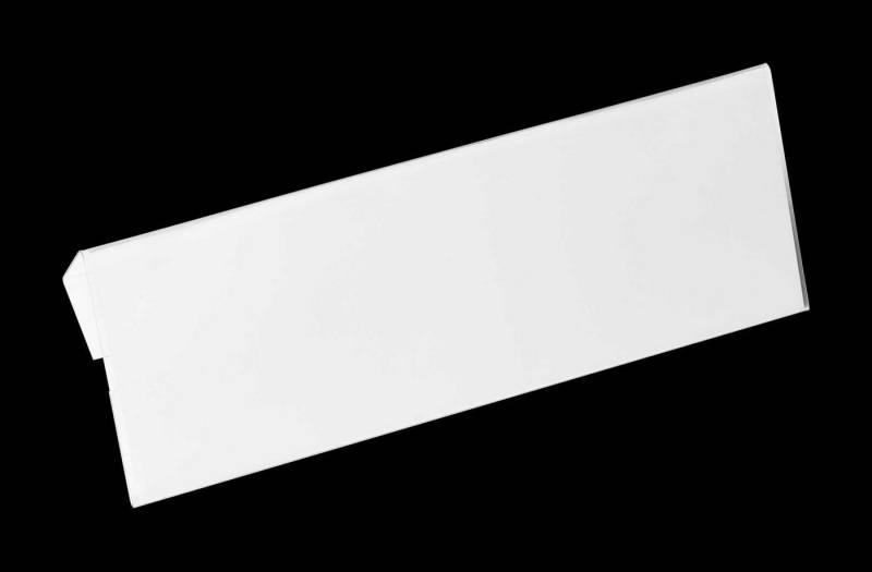 DURABLE Kartenetui 19 Kennzeichnungstasche HARD COVER mit Falz - 1/2 A5 quer transparent von DURABLE