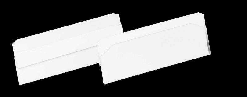 DURABLE Kartenetui 19 Etikettentasche HARD COVER - 100 x 38 mm transparent selbstklebend von DURABLE