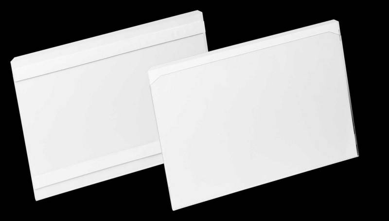 DURABLE Kartenetui 19 Etikettentasche HARD COVER - A5 quer transparent selbstklebend 10 S von DURABLE