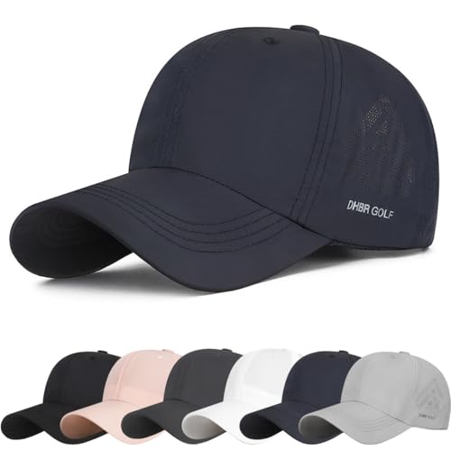 Baseball Cap Damen und Herren Basecap Unisex Sonnenmütze Einstellbare Kappe mit Schirm Sonnenschutz Verstellbar für Outdoor Running Tennis Golf Reisen Casual Cool Sport Cap von DURINM