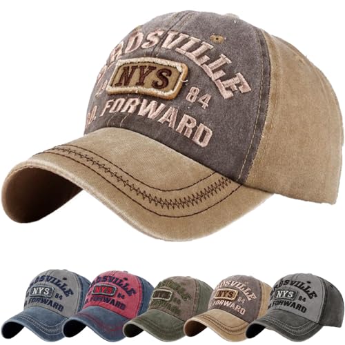 DURINM Unisex Vintage Basecap Herren und Damen Baumwolle Cap Verstellbare Baseballkappen Herren für Outdoor-Aktivitäten Angeln Camping von DURINM