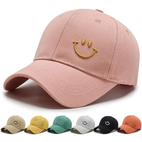 DURINM Baseball Cap Herren Damen Kappe Verstellbare Baumwolle Outdoor Running Freizeit Basecap Sport Unisex Baseball Mütze Kopfbedeckung Outdoor (rosa-1) von DURINM