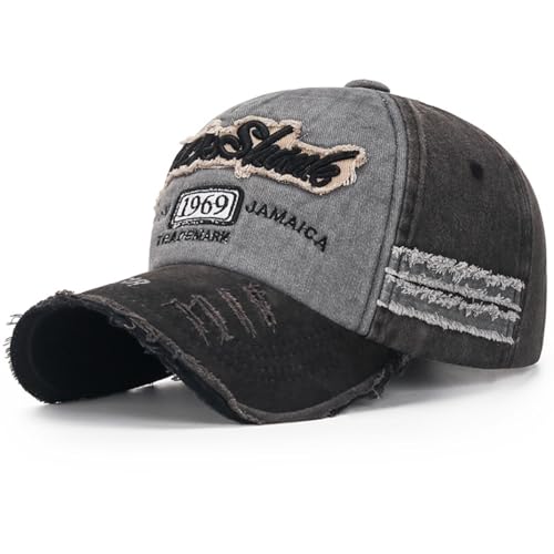 Baseball Kappe für Männer und Frauen Vintage Baseballmütze Basecap Baseballcap Outdoor Freizeit Einstellbare Retro Mützen Cap Herren Baumwolle Damen Kappe Verstellbare Running Freizeit von DURINM