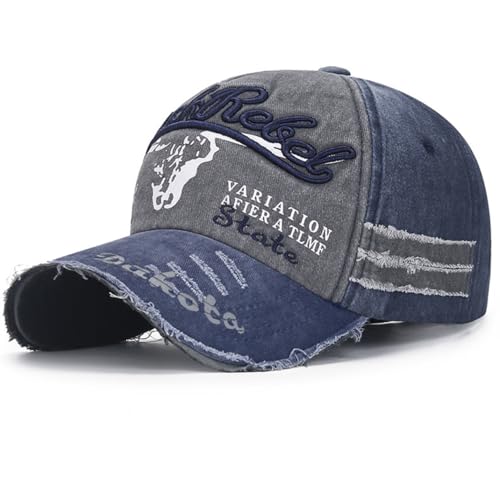 Baseball Kappe für Männer und Frauen Vintage Baseballmütze Basecap Baseballcap Outdoor Freizeit Einstellbare Retro Mützen Cap Herren Baumwolle Damen Kappe Verstellbare Running Freizeit von DURINM