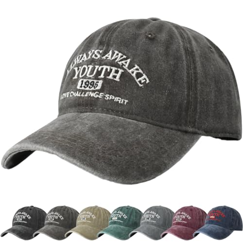 DURINM Basecap Herren 100% Baumwolle Baseball Cap Herren Damen Basecap Unisex Baumwolle Running Baseball Kappe Verstellbar Baseboard Baseballkappe von DURINM