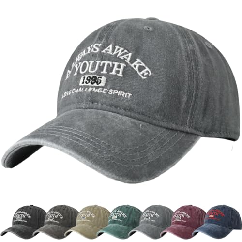DURINM Basecap Herren 100% Baumwolle Baseball Cap Herren Damen Basecap Unisex Baumwolle Running Baseball Kappe Verstellbar Baseboard Baseballkappe von DURINM