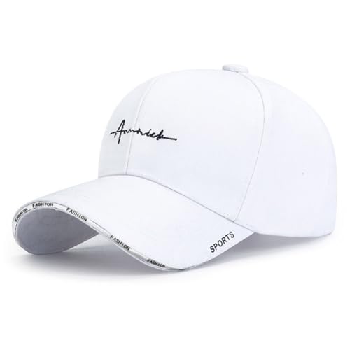Basecap Unisex Freizeit Baseball Cap Herren und Damen Einstellbare Kappe mit Schirm Sonnenschutz für Outdoor Running Baseballkappe für Sport lässig einfarbig Sonnenhut Hüte klassisch von DURINM