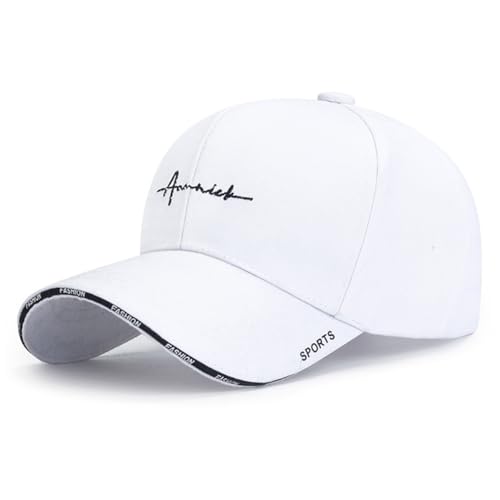 Basecap Unisex Freizeit Baseball Cap Herren und Damen Einstellbare Kappe mit Schirm Sonnenschutz für Outdoor Running Baseballkappe für Sport lässig einfarbig Sonnenhut Hüte klassisch von DURINM