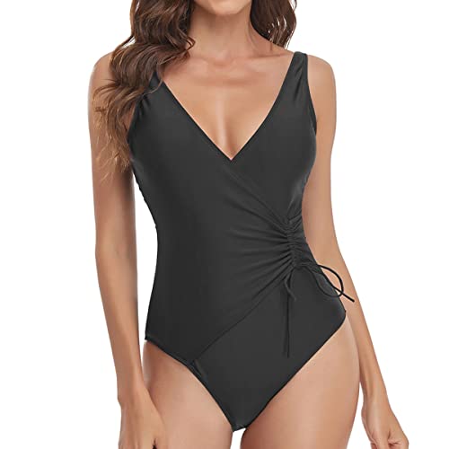 Damen Badeanzug Tummy Control Monokinis Bauchweg Einteilige Bademode Badebekleidung Damen Badeanzug Damen Bauchweg High Neck Bademode Strandmode Push Up Schlankheits Einteilige Badeanzüge Damen von DURINM