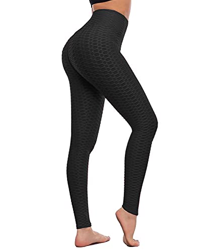 DUROFIT Anti Cellulite Sportsleggings Scrunch Butt Leggings Tik Tok Leggings Booty Leggings Po Push Up Sexy Leggings Sport Tights Fitness Hose Yogahose Workout Leggings Training Tights Schwarz XL von DUROFIT