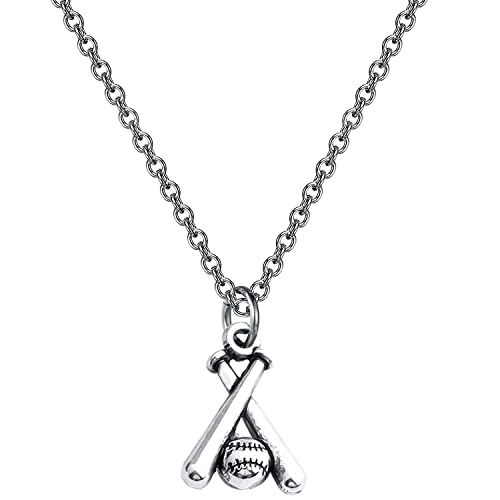 DUTACK Halskette mit Baseball-Fledermaus-Anhänger für Herren, Hip-Hop-Rap-Straßenkultur, Halskette für Herren, trendiger Schmuck, Zink DUTACK Halskette mit Baseball-Fledermaus-Anhänger für Herren, Hip-Hop-Rap-Straßenkultur, Halskette für Herren, trendiger Schmuck, Zink von DUTACK