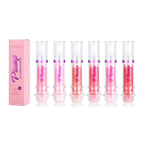 Keiko Plump Serum, Keiko Lip Plumper, Keiko Lip Gloss, Aufpolsterndes Lippenöl Mit Chili-Extrakt, Langanhaltendes, Natürlich Feuchtigkeitsspendendes Und Nährendes Lip Glow-Öl Für Frauen (6 Color) von DUTUX