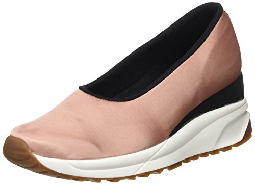 DUUO Damen Queens Ballerinas mit Plattform, Rosa Pink, 41 EU von DUUO