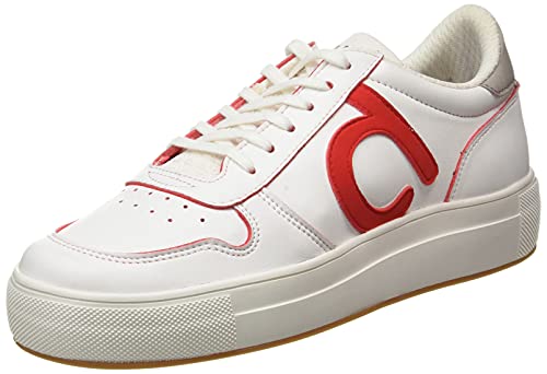 DUUO Unisex Fenix 044 Sneaker, Weiß Rot, 42 EU von DUUO