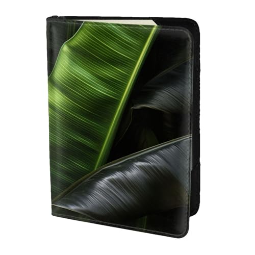 Banana Leaf Black 1 Print Passport Cover, Passport Holder Cover Wallet Passport Wallet Case for Cards and Documents Banana Leaf Black 1 Print Passport Cover, Passport Holder Cover Wallet Passport Wallet Case for Cards and Documents von DUWAA