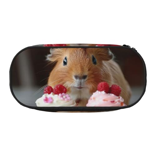 DUWAA Federmäppchen, Motiv: Meerschweinchen und Cupcakes, funktionale Schreibwaren-Tasche, tragbares Federmäppchen, leichtes Federmäppchen DUWAA Federmäppchen, Motiv: Meerschweinchen und Cupcakes, funktionale Schreibwaren-Tasche, tragbares Federmäppchen, leichtes Federmäppchen von DUWAA