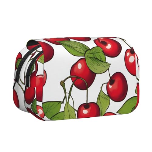 DUWAA Federmäppchen mit 3 Drucken, mit Reißverschluss, transparent, Make-up-Tasche, Kosmetiktasche, Mehrzweck-Tasche, Schreibwarentasche von DUWAA