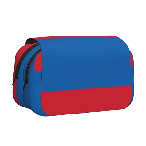 DUWAA Federmäppchen mit mongolischer Flagge, mit Reißverschluss, transparent, Make-up-Tasche, Kosmetiktasche, Mehrzwecktasche von DUWAA