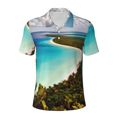 DUWAA Island of Cuba Herren-Poloshirt, kurzärmelig, feuchtigkeitsableitend, sportlich, lässig, T-Shirt, Schwarz, L DUWAA Island of Cuba Herren-Poloshirt, kurzärmelig, feuchtigkeitsableitend, sportlich, lässig, T-Shirt, Schwarz, L von DUWAA