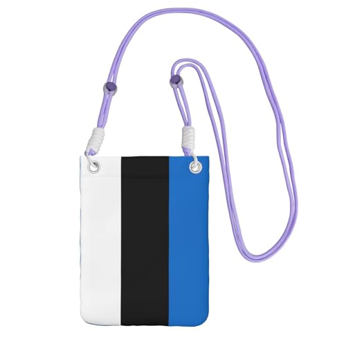 DUWAA Umhängetasche mit Estland-Flagge für Damen, Schultertasche, Geldbörse, Reise-Sport, Mini-Handytasche, Handy-Geldbörse, Violett, Einheitsgröße DUWAA Umhängetasche mit Estland-Flagge für Damen, Schultertasche, Geldbörse, Reise-Sport, Mini-Handytasche, Handy-Geldbörse, Violett, Einheitsgröße von DUWAA