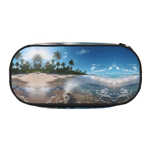 DUWAA Wasserrausch zum tropischen Strand, 1 Druck, funktionale Schreibwaren-Tasche, tragbares Federmäppchen, leichtes Federmäppchen DUWAA Wasserrausch zum tropischen Strand, 1 Druck, funktionale Schreibwaren-Tasche, tragbares Federmäppchen, leichtes Federmäppchen von DUWAA