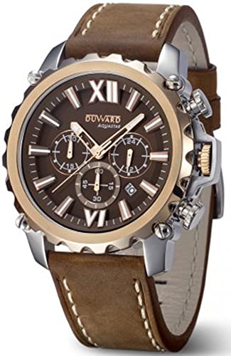 Duward aquastar Nice Herren Uhr analog Automatik mit Leder Armband D85516.09 von Duward