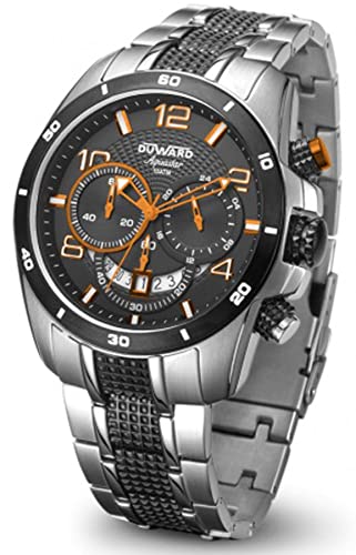 Duward aquastar Racing Herren Uhr analog Automatik mit Edelstahl Armband D95500.08 von Duward