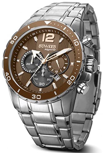 Duward aquastar Rate Herren Uhr analog Automatik mit Edelstahl Armband D95512.00 von Duward