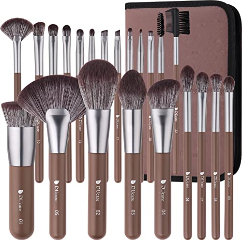 DUcare professionell pinselset makeup 22 Stück mit Luxus Kosmetiktasche, Premium Synthetik Make up Pinsel Set, Holzgriff, Foundation pinsel Contour Rouge Concealer Lidschatten pinsel- mit Geschenkbox DUcare professionell pinselset makeup 22 Stück mit Luxus Kosmetiktasche, Premium Synthetik Make up Pinsel Set, Holzgriff, Foundation pinsel Contour Rouge Concealer Lidschatten pinsel- mit Geschenkbox von DUcare