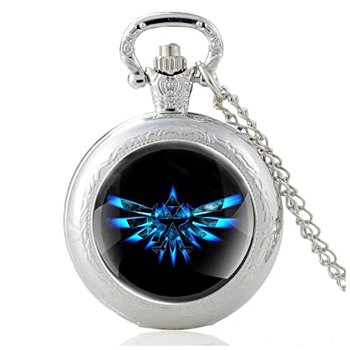 DUnLap Taschenuhr Klassische Silber mechanische Handtasche Uhr Taschenuhr Handaufzug (Size : Silver) von DUnLap