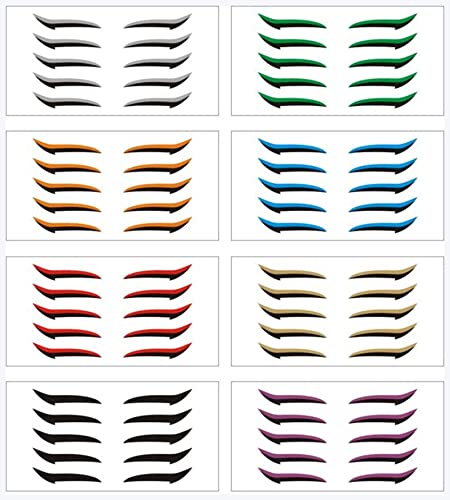 Doppel augenlid aufkleber 20 stücke Augenlid Line Stick Wiederverwendbare Eyeliner Aufkleber Katze Augen Make-up Doppel Eyelid Aufkleber Eyeliner Make-up Aufkleber Eyeliner aufkleber (Size : Fluoresc von DUnLap