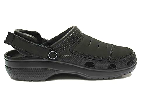 Hausschuhe Damen Männer Clogs Sandalen Casual Sommer Schuhe Slipper Männer Freizeit Flip Flops Männer Kuh Leder Sandalen Licht Strand Schuhe Yukon Sport Hausschuhe Herren ( Color : Black , Size : 45 ) von DUnLap