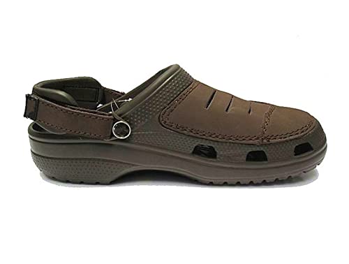 Hausschuhe Damen Männer Sommer Clogs Sandalen Casual Clip Toe Schuhe Hausschuhe Männliche Flip Flops Männer Kuh Leder Sandalen Licht Outdoor Strand Schuhe Hausschuhe Herren ( Color : Dark Brown , Size von DUnLap