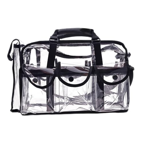 Make-up-Box Männer Frauen Kosmetiktasche Transparent wasserdichte Großkapazität Lippenstift Pflegeprodukte Hautpflegeprodukte Organizer Makeup Tasche Make up Storage Box (Size : Black L Style) von DUnLap