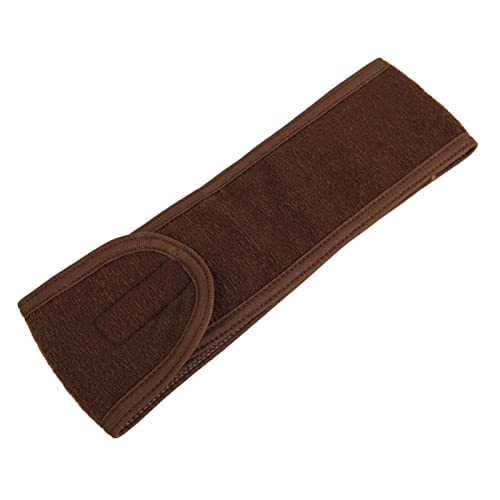 Stirnband Damen 1 Stück Verstellbare Gesichtsbehaarung Makeup-Kopfband-Handtuchhaar-Wrap-Duschkappe-Stretch SPA Gesichtskopfbandfarbe Haare Ascessorien Gesichtswaschstirnband (Size : Coffee) von DUnLap