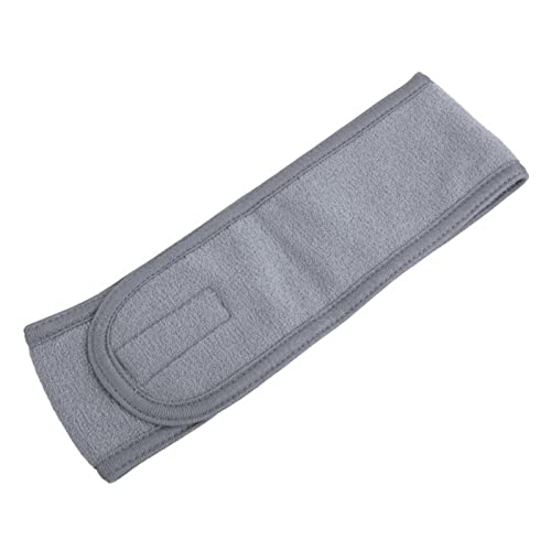 Stirnband Damen 1 Stück Verstellbare Gesichtsbehaarung Makeup-Kopfband-Handtuchhaar-Wrap-Duschkappe-Stretch SPA Gesichtskopfbandfarbe Haare Ascessorien Gesichtswaschstirnband (Size : Gray) von DUnLap