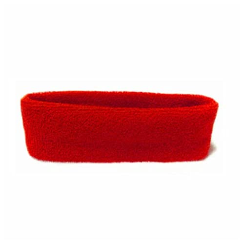 Stirnband Damen 1 Stück Verstellbare Gesichtsbehaarung Makeup-Kopfband-Handtuchhaar-Wrap-Duschkappe-Stretch SPA Gesichtskopfbandfarbe Haare Ascessorien Gesichtswaschstirnband (Size : Red) von DUnLap