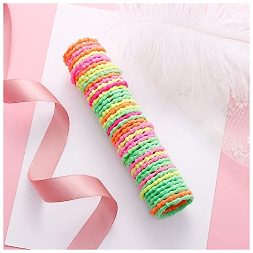 Stirnband Damen 50 stücke 3 cm bunte mädchen elastische haar bands halter krawatte großhandel gummiband haarschmuck haar bands for mädchen Stirnband Damen Winter (Size : China) von DUnLap