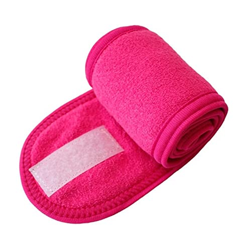 Stirnband Damen Kosmetische Wrap Turban Face Wash Einstellbare Yoga Frauen Gesichtsbehandlungsbad Hairband Makeup Stirnbänder SPA Salonzubehör Gesichtswaschstirnband (Size : RD) von DUnLap