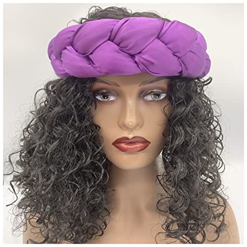 Stirnband Damen Mode Candy Color Braids Stirnbänder for Frauen Elastische Haarbänder Damen Turban Weibliche Headwear Zubehör Bandage Bandana Gesichtswaschstirnband (Size : 3) von DUnLap